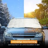 R2B Zonnescherm Auto Voorruit - 100 x 145 cm - 4 Laagse Bescherming