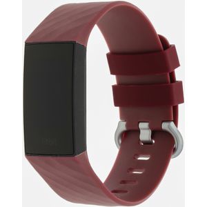 Fitbit Charge 3 & 4 Sport Wafel Band - Wijn Rood - SM