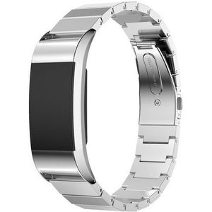 Fitbit Charge 2 Stalen Schakel Band - Zilver