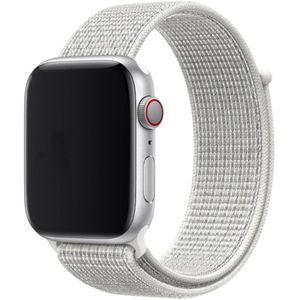 Apple Watch Nylon Geweven Sport Band  - Top Wit - 38, 40 & 41mm