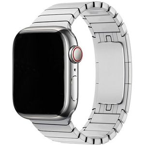 Apple Watch Stalen Schakel Band - Zilver - 42, 44, 45 & 49mm