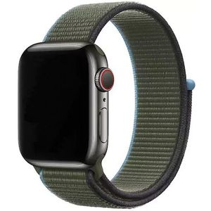 Apple Watch Nylon Geweven Sport Band  - Inverness Groen - 42, 44, 45 & 49mm