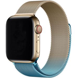 Apple Watch Milanese Band - Champagne Blauw - 42, 44, 45 & 49mm