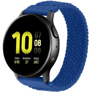 Garmin Vivoactive / Vivomove Nylon Gevlochten Solo Band - Atlantische Blauw - 20mm - XL