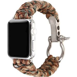 Apple Watch Nylon Rope Band - Camouflage Bruin - 42, 44, 45 & 49mm