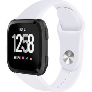 Fitbit Versa Silicone Sport Band - Wit - SM