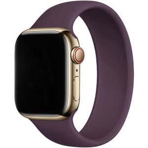 Apple Watch Sport Solo Loop Band - Donkere Kers - 42, 44, 45 & 49mm - M