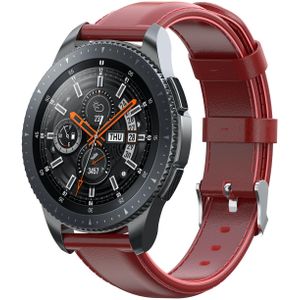 Samsung Galaxy Watch Leren Band - Rood - 22mm