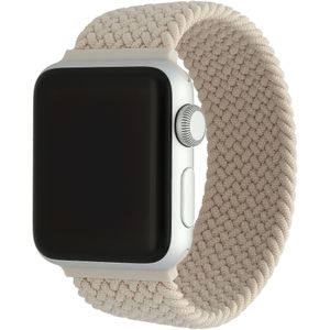 Apple Watch Nylon Gevlochten Solo Band - Sterrenlicht - 42, 44, 45 & 49mm - XS