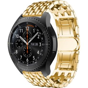 Samsung Galaxy Watch Draak Stalen Schakel Band - Goud - 20mm