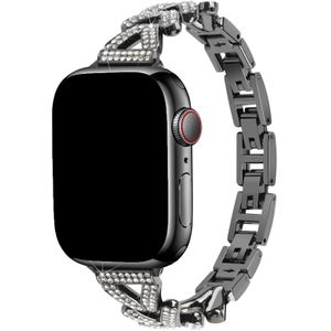 Apple Watch Hart Stalen Schakel Band - Faye Zwart - 42, 44, 45 & 49mm