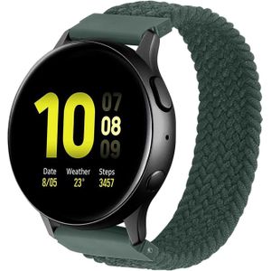 Garmin Vivoactive / Vivomove Nylon Gevlochten Solo Band - Inverness Groen - 20mm - XL