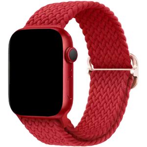 Apple Watch nylon gevlochten gesp Weavy band - rood