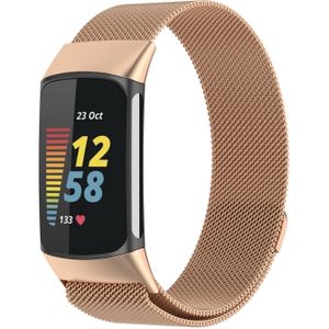 Fitbit Charge 5 Milanese Band - Rose Goud