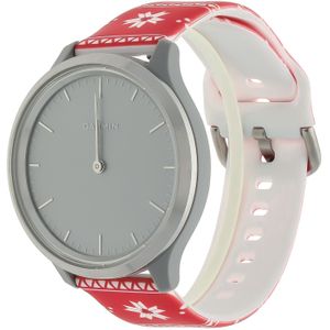 Garmin Vivoactive / Vivomove Print Sport Band - Kerst Kerstster Rood - 20mm