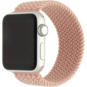 Apple Watch Nylon Gevlochten Solo Band - Pink Sand - 42, 44, 45 & 49mm - S