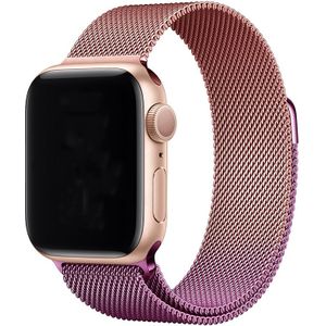 Apple Watch Milanese Band - Rose Rood Paars - 42, 44, 45 & 49mm