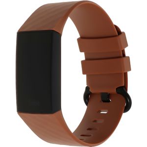 Fitbit Charge 3 & 4 Sport Wafel Band - Bruin - SM