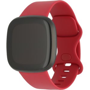 Fitbit Versa 3 / Sense Sport Band - Donkerrood - ML