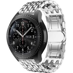 Samsung Galaxy Watch Draak Stalen Schakel Band - Zilver - 22mm