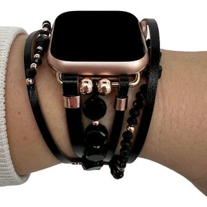 Apple Watch Sieraden Band - Mandy Zwart - 38, 40 & 41mm