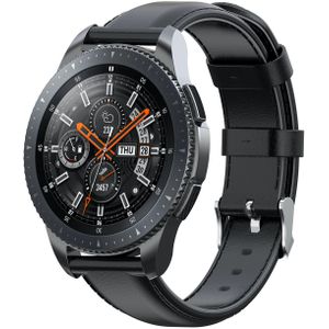 Samsung Galaxy Watch Leren Band - Zwart - 20mm