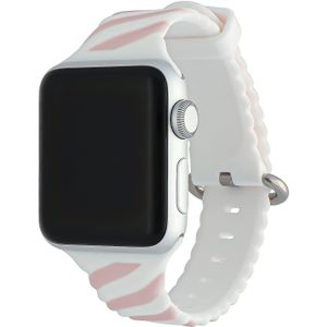 Apple Watch Swirl Sport Band - Wit Roze - 38, 40 & 41mm