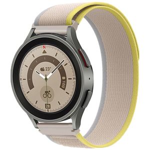 Samsung Galaxy Watch Nylon Trail Band - Geel Beige - 22mm