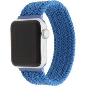 Apple Watch Nylon Gevlochten Solo Band - Atlantische Blauw - 42, 44, 45 & 49mm - XS