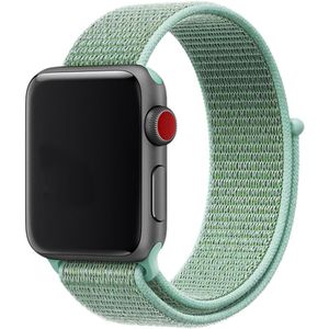 Apple Watch Nylon Geweven Sport Band  - Groen - 42, 44, 45 & 49mm