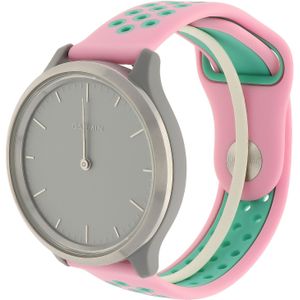 Garmin Vivoactive / Vivomove dubbel sport band - roze groenblauw