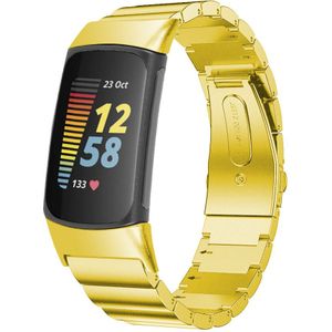 Fitbit Charge 5 Stalen Schakel Band - Goud