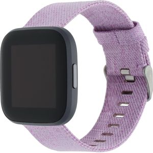 Fitbit Versa Nylon Gesp Band - Lavendel - ML