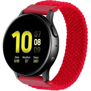 Garmin Vivoactive / Vivomove Nylon Gevlochten Solo Band - Rood - 22mm - S