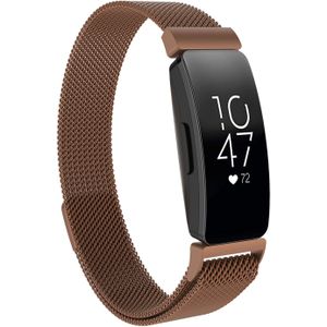 Fitbit Inspire Milanese Band - Bruin - SM
