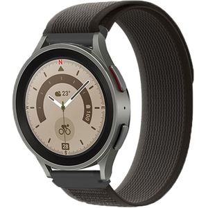 Samsung Galaxy Watch Nylon Trail Band - Zwart Grijs - 22mm