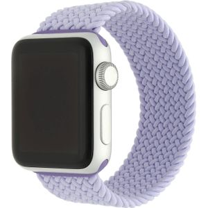 Apple Watch Nylon Gevlochten Solo Band - Mist Purple - 42, 44, 45 & 49mm - M