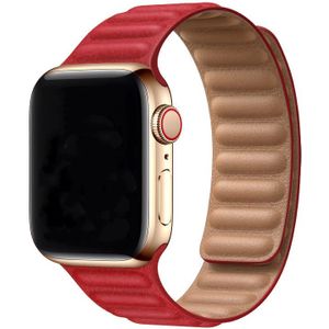 Apple Watch Leren Solo Band - Rood - 38, 40 & 41mm