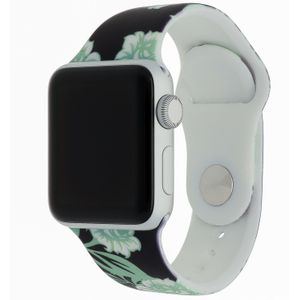 Apple Watch Print Sport Band - Rozen Groen - 42, 44, 45 & 49mm