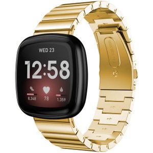 Fitbit Versa 3 / Sense Stalen Schakel Band - Goud