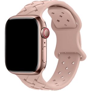 Apple Watch Gevlochten Sport Band - Pink Sand - 42, 44, 45 & 49mm