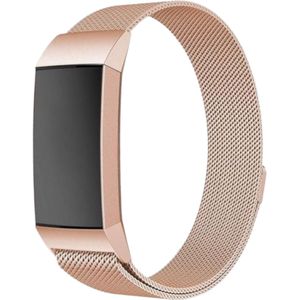 Fitbit Charge 3 & 4 Milanese Band - Rose Goud - SM
