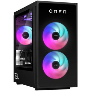 HP OMEN 35L Gaming desktop - GT16-0105nb - Black Glass Bezel - RTX 5070 Ti - Ultra 7 met 240mm RGB waterkoeling