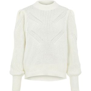OBJJANINE - L/S Knit Pullover - Cloud Dancer