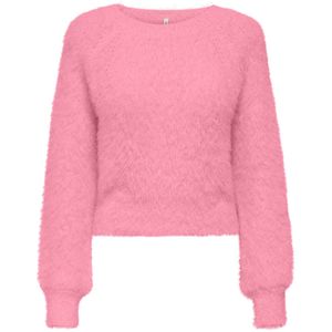 ONLY - ONLLULU LS RIB SHORT O-NECK CC KNT - Gebreide Pullover - Dames