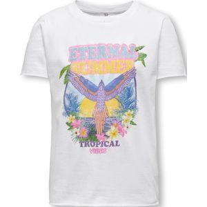 KOGLUCY FIT S/S SUMMER TOP BOX JRS - Bright White/