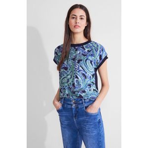 Street One - A321159 - LTD QR printed mat-mix shirt