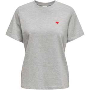 JDY - T-shirts - Katoen - O-hals - Korte Mouwen - Regular Fit