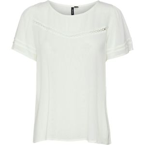 Vmmenny - Blouse - Kanten Detail - Regular Fit - Korte Mouwen