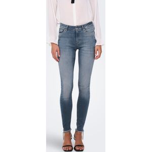 Only - Onlblush Mid Sk Ank Raw Dnm Rea231 - Denim - Special Blue Grey - Dames